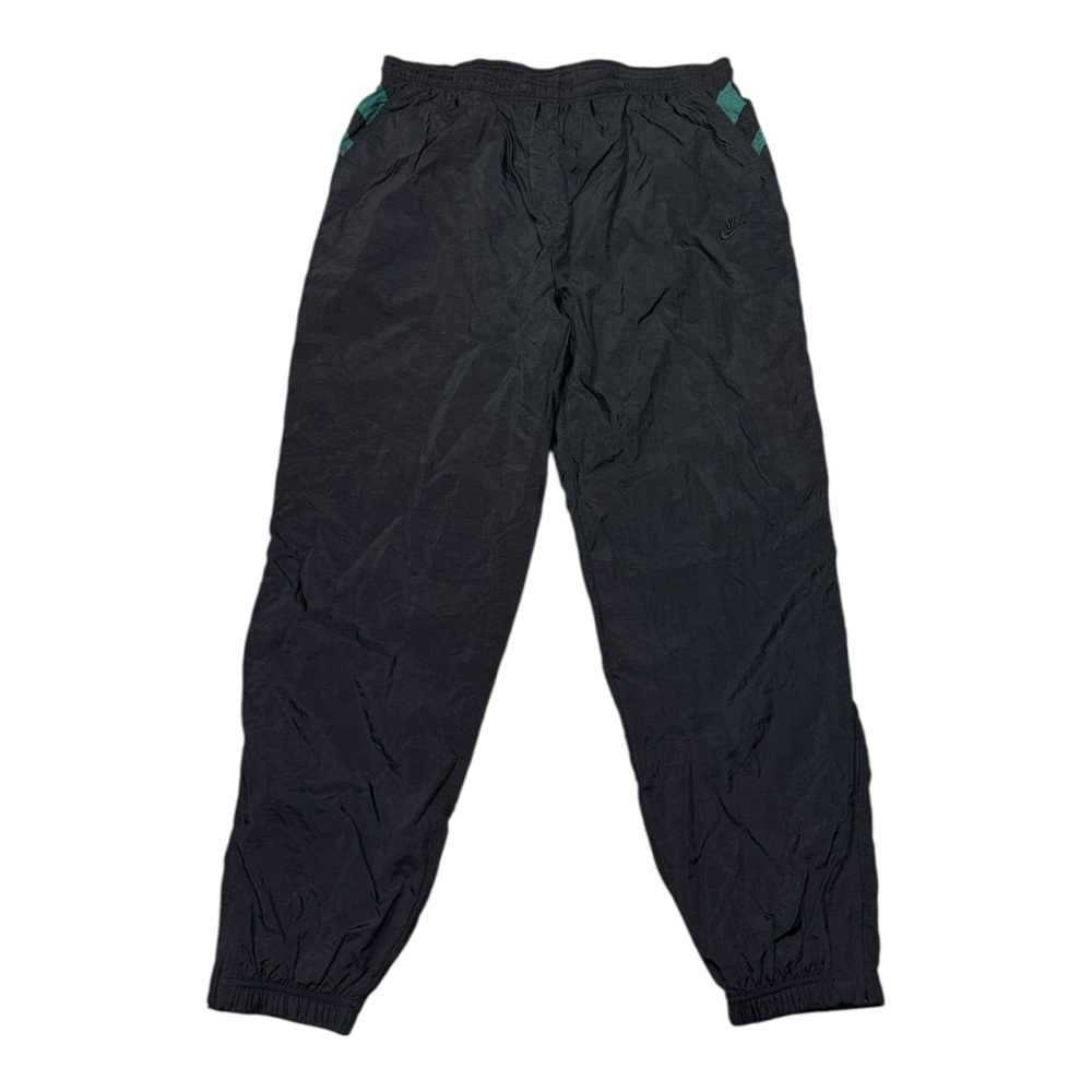 Vintage Nike Track Pants Nylon Black Swoosh 90s Y2k Men’s Sz XL
